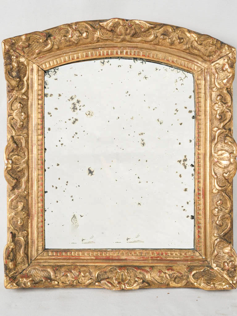 Régence Style Giltwood Mirror w/ Berain-Inspired Foliate Motifs - 21¾" x 19"
