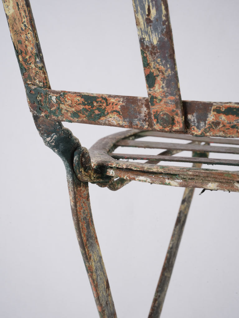 Classic French metal garden seats
