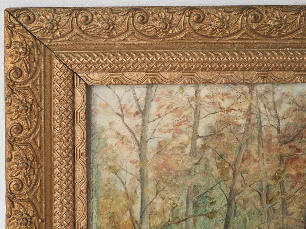 Aged Finish Charming French Artwork