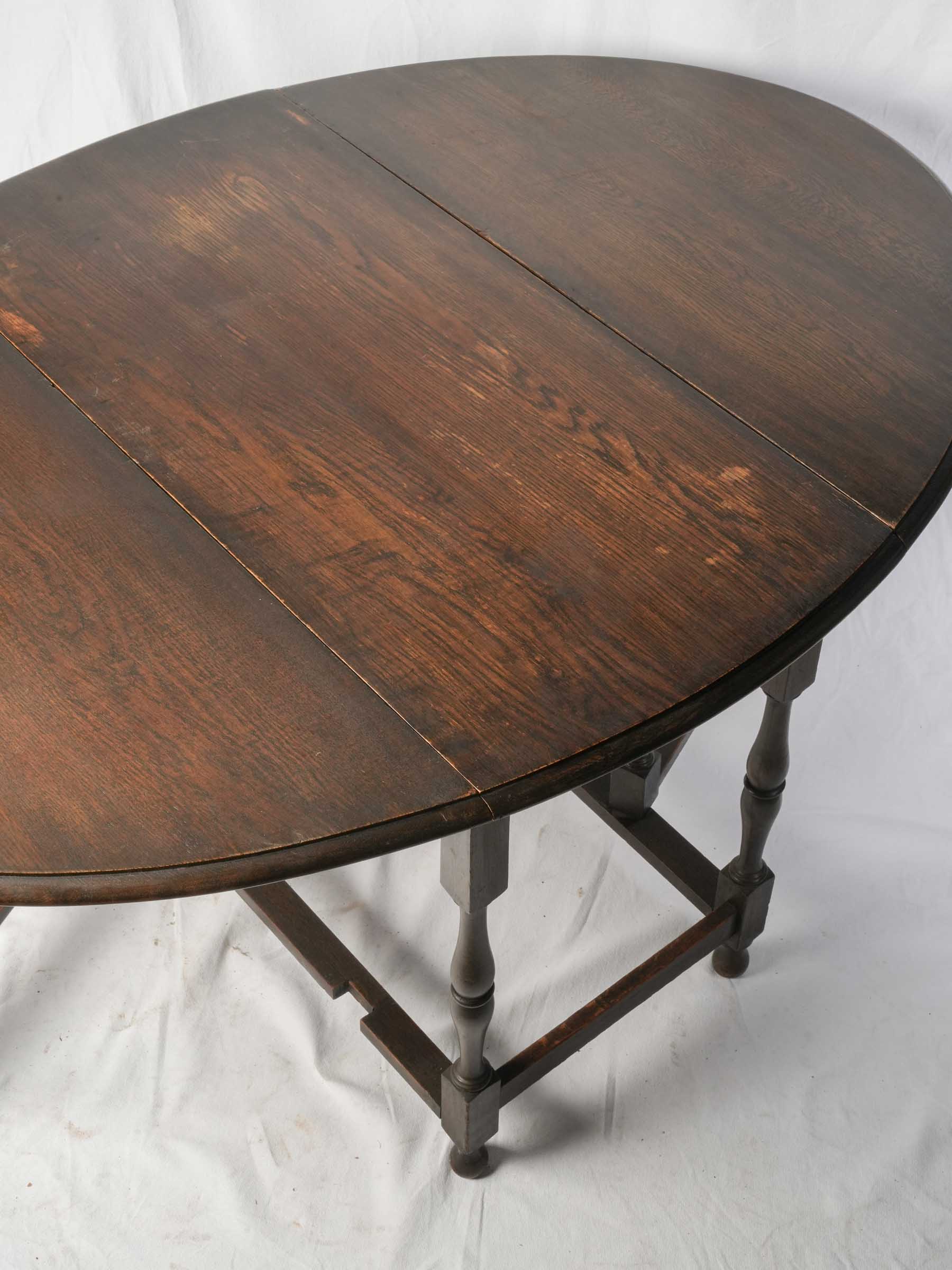 Traditional oak gateleg kitchen table