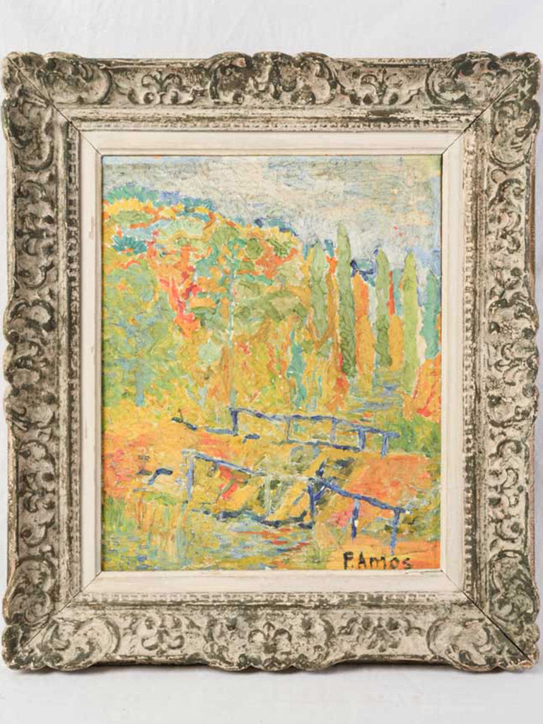 Mid-century French landscape artwork
