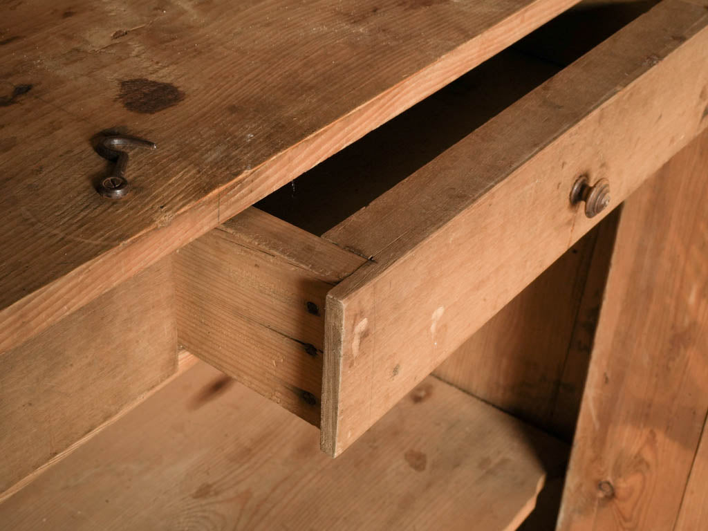 Compact antique wooden cupboard