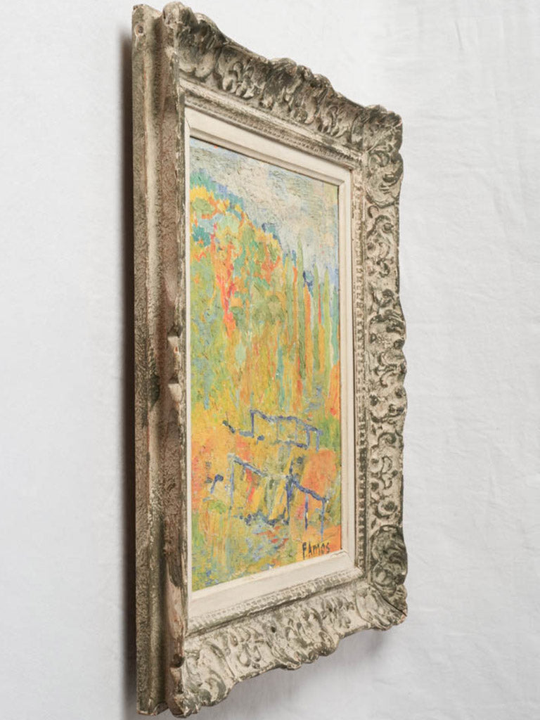 Colorful cypress abstract art