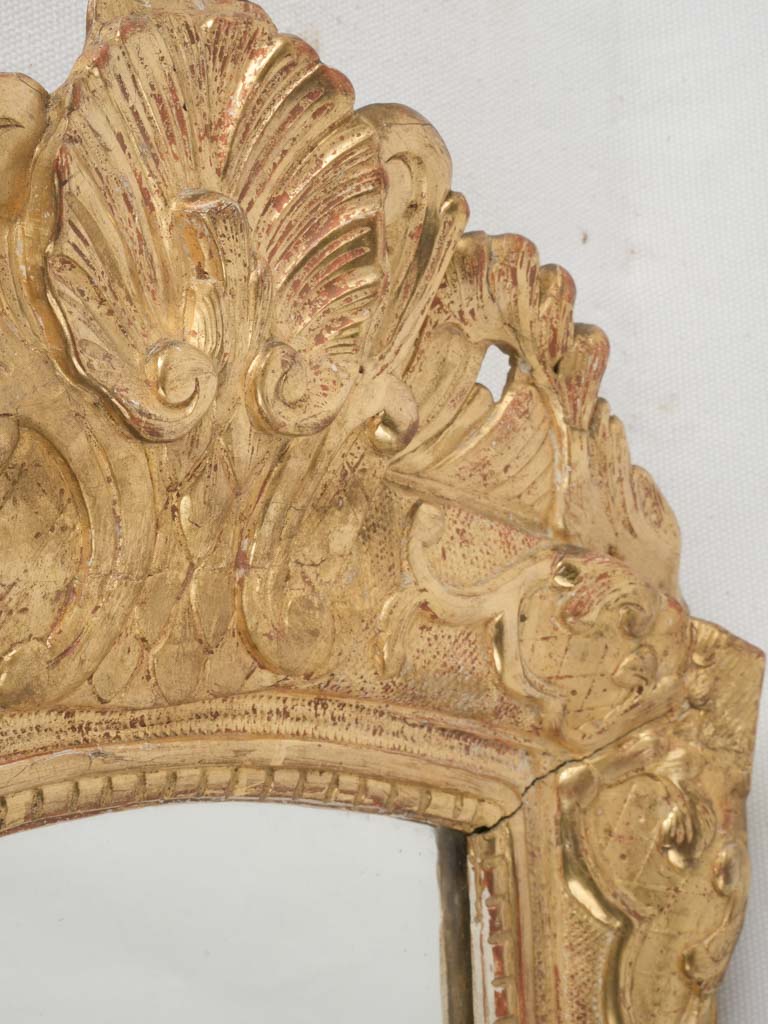 Authentic aged patina mirror
