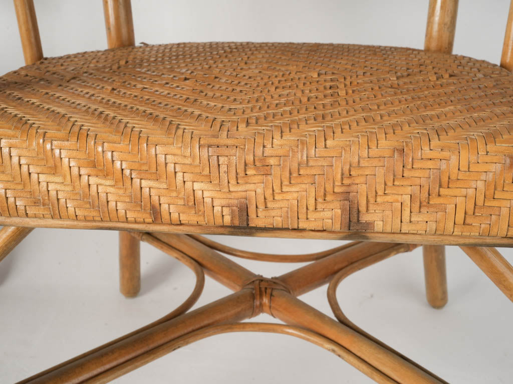 Stylish Vintage Rattan Armchairs