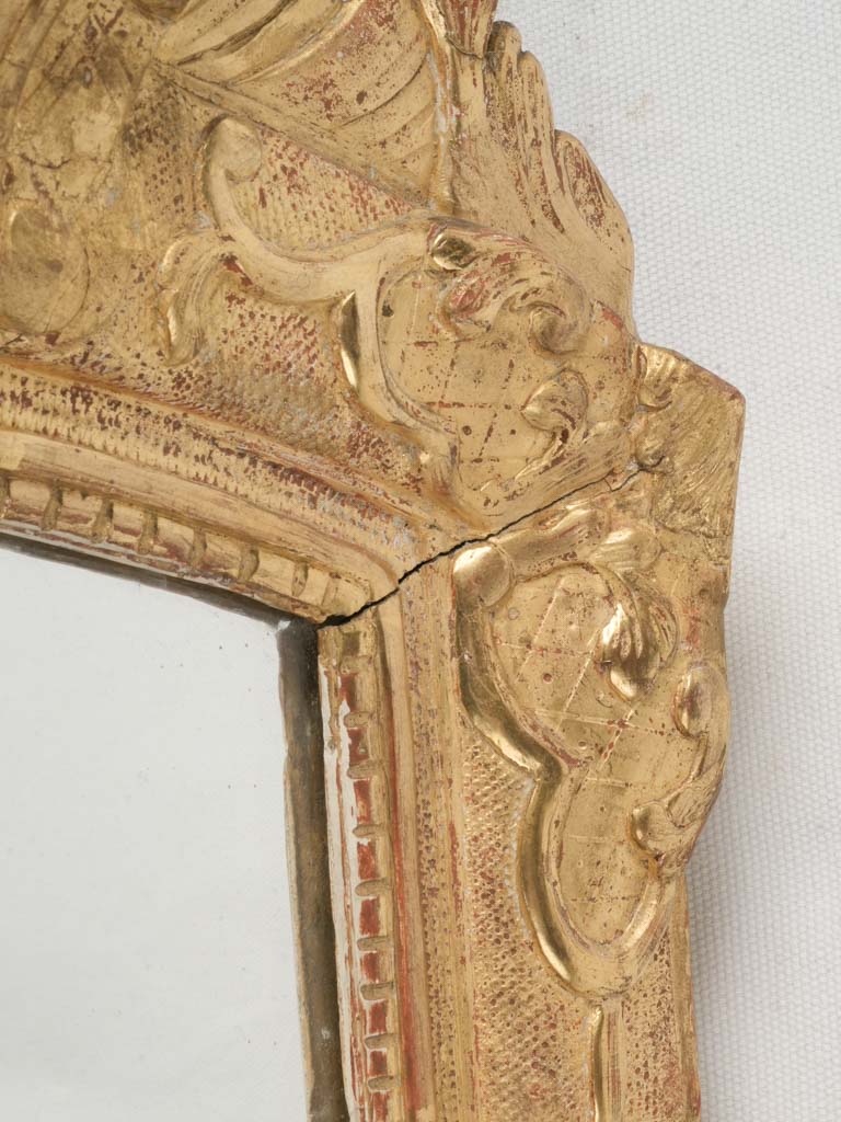 Richly carved frame mirror