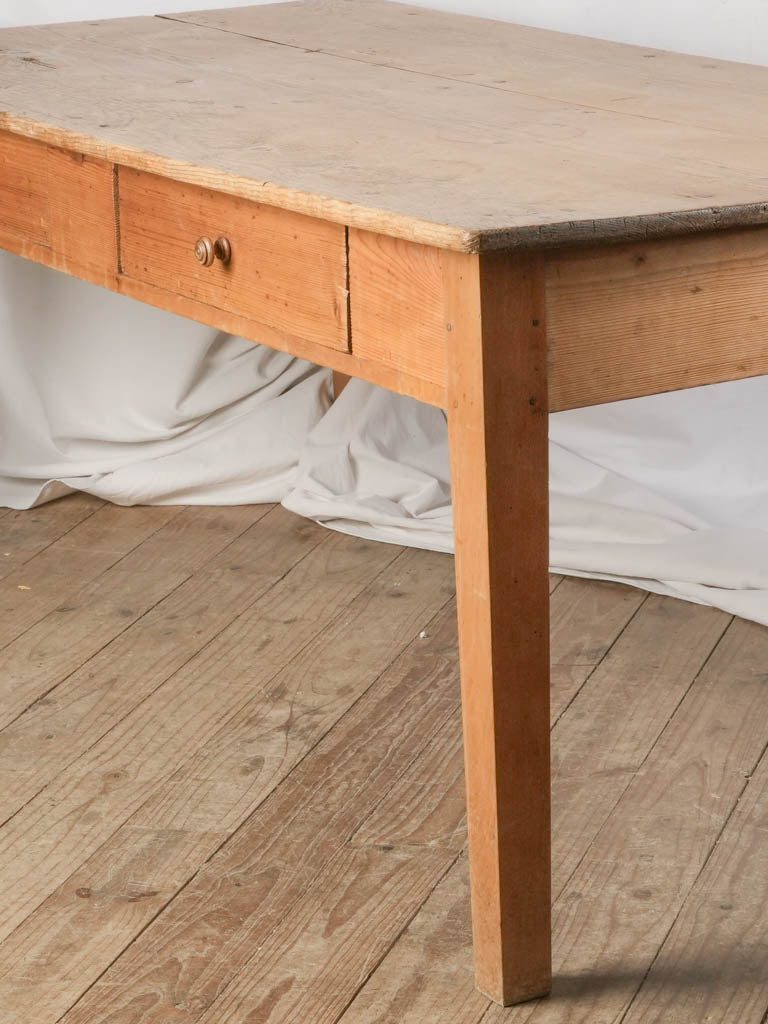 Solid pine warm-hued table
