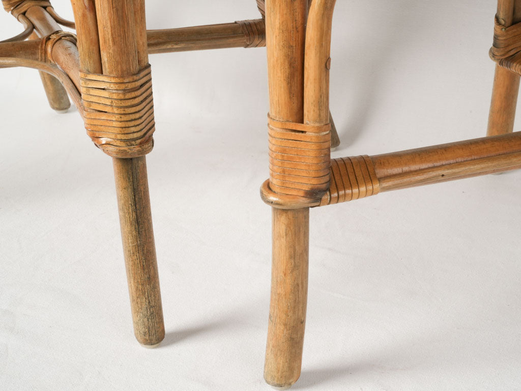 Well-Crafted Italian Rattan Armchairs