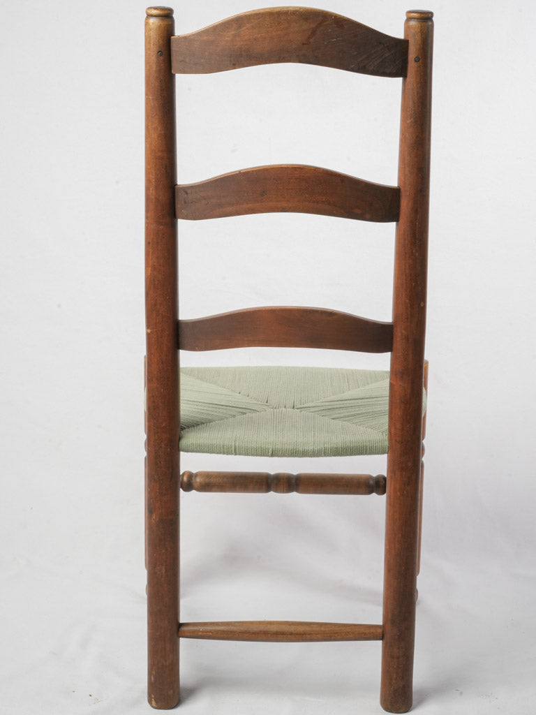 Timeworn high-back dining furniture  