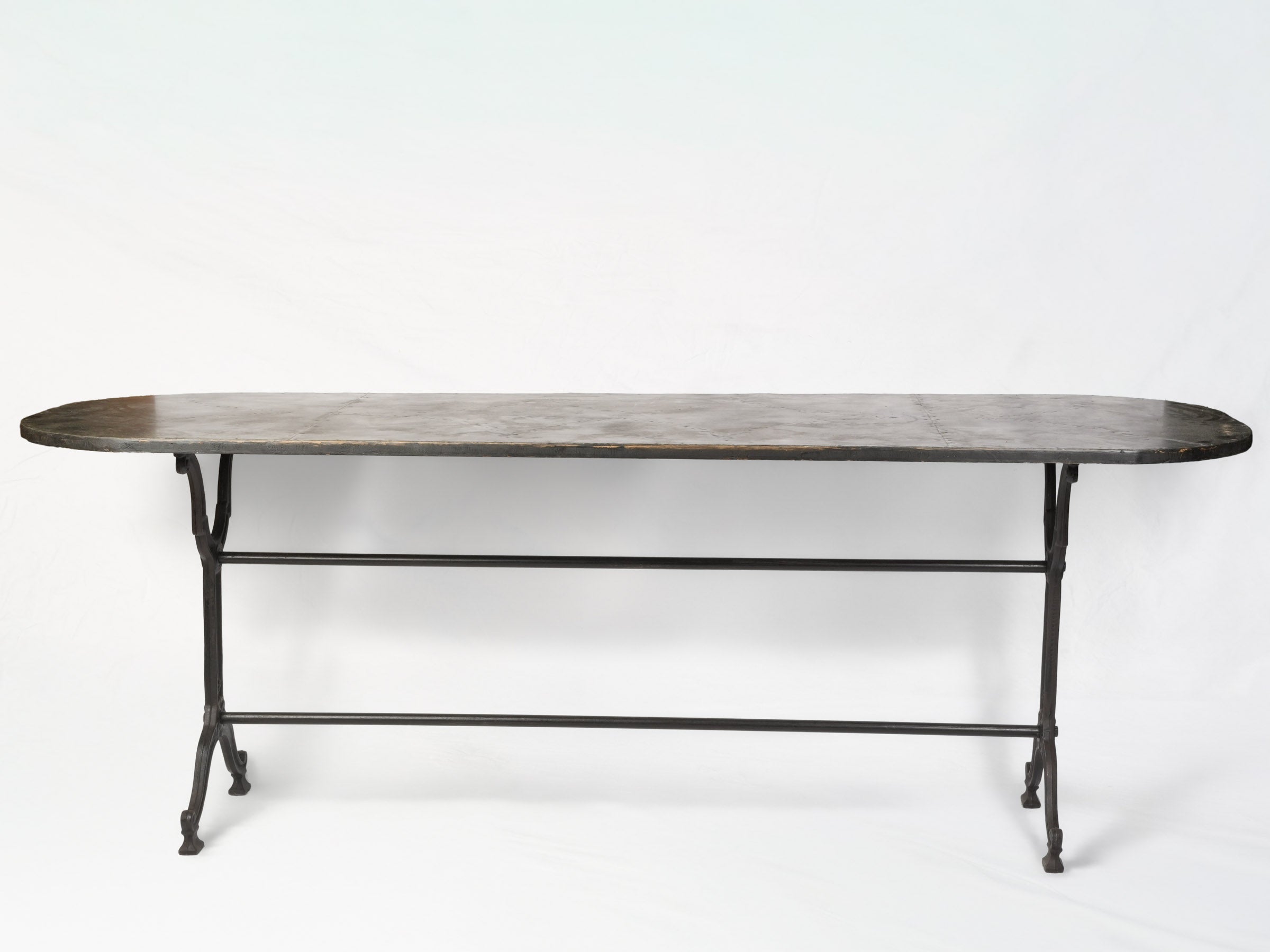 Graceful cast iron table