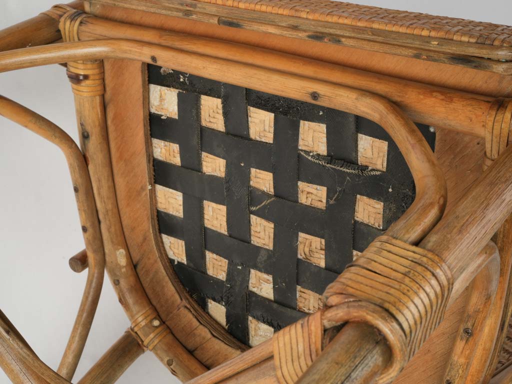 Vintage Italian Rattan Dining Chairs