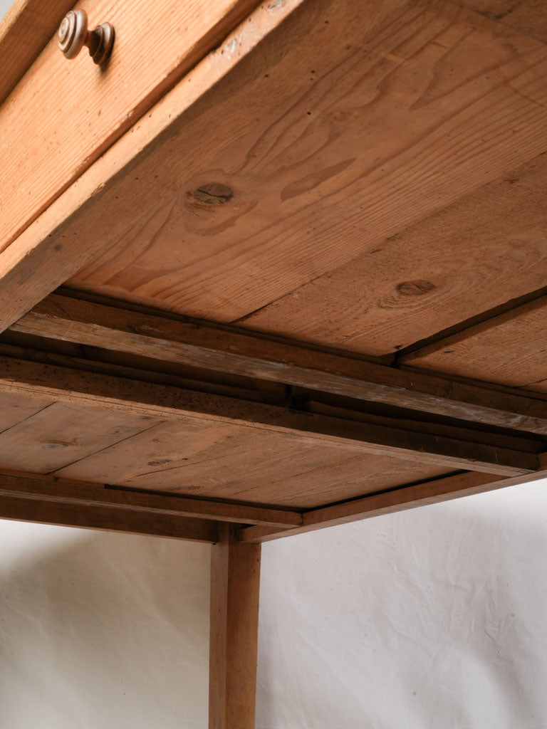 Rustic communal style pine table