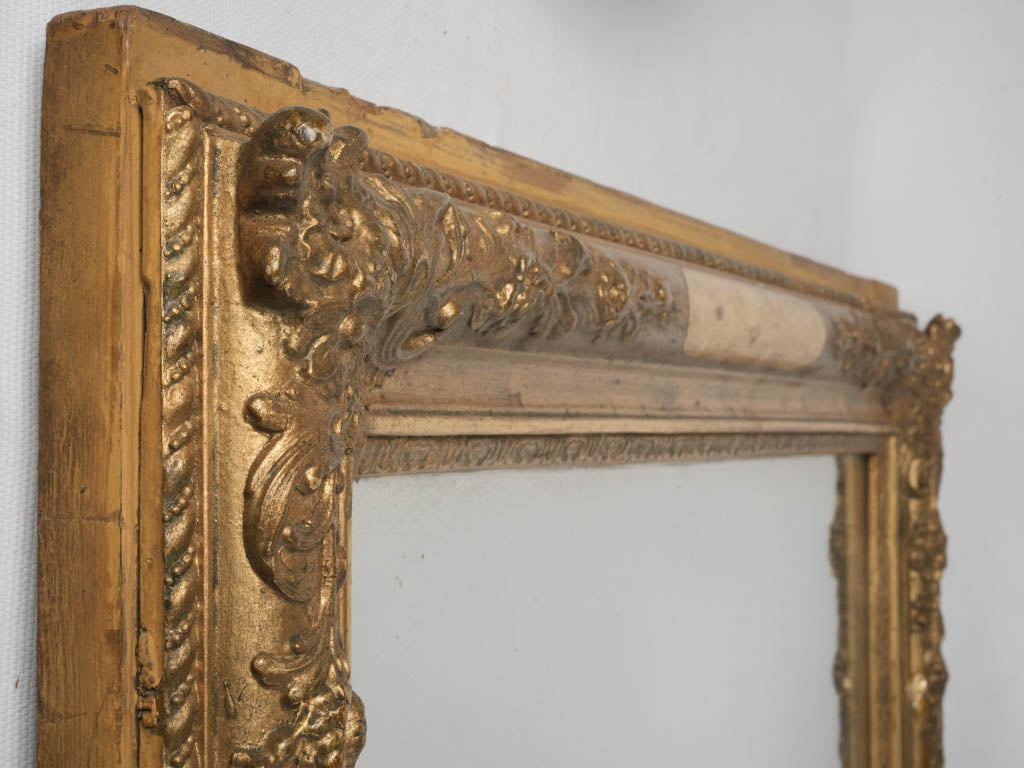 Stylish Aix-en-Provence antique gilded mirror