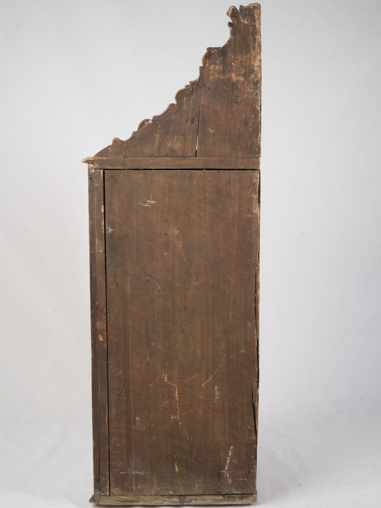 Striking 18th Century Italian Corner Cabinet in Lacca Povera - 48"