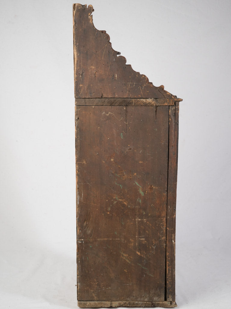 Striking 18th Century Italian Corner Cabinet in Lacca Povera - 48"