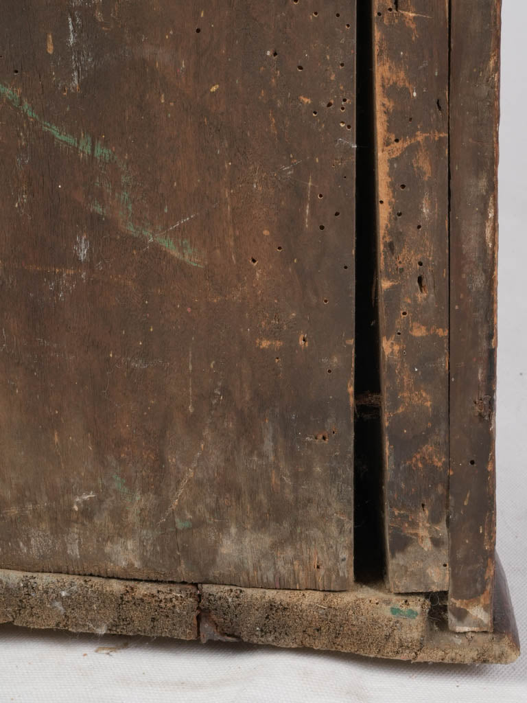 Striking 18th Century Italian Corner Cabinet in Lacca Povera - 48"