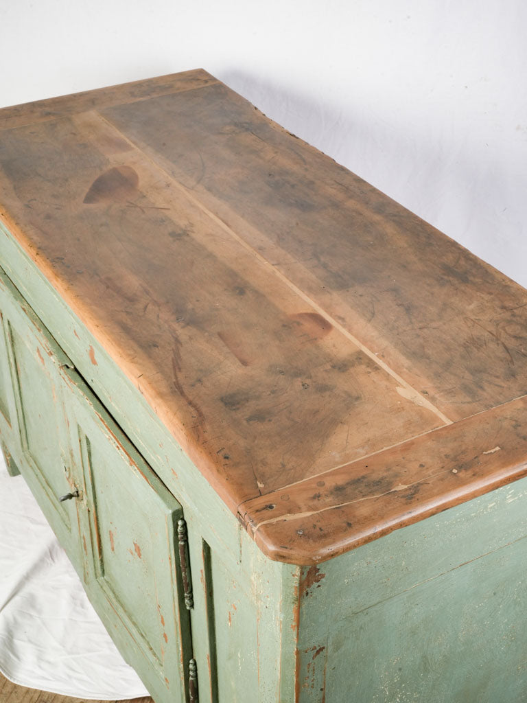 Elegant sage provincial storage cabinet