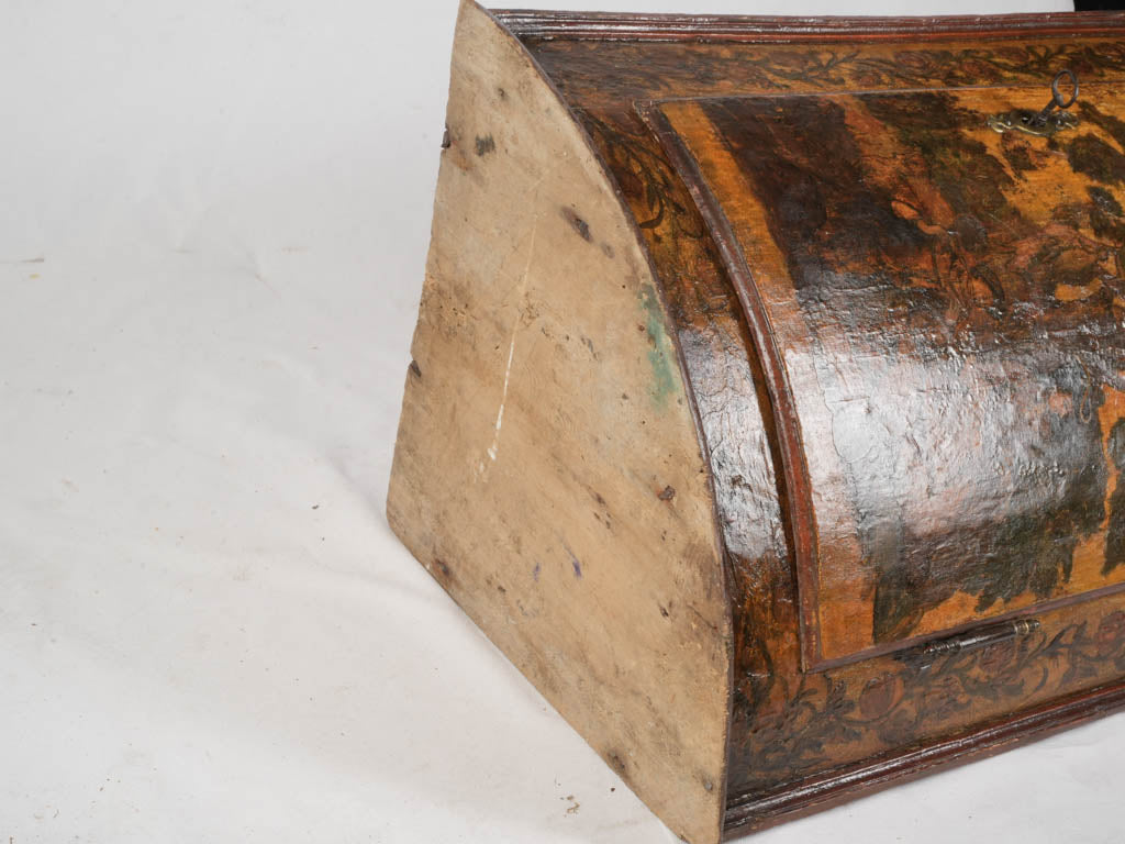 Striking 18th Century Italian Corner Cabinet in Lacca Povera - 48"