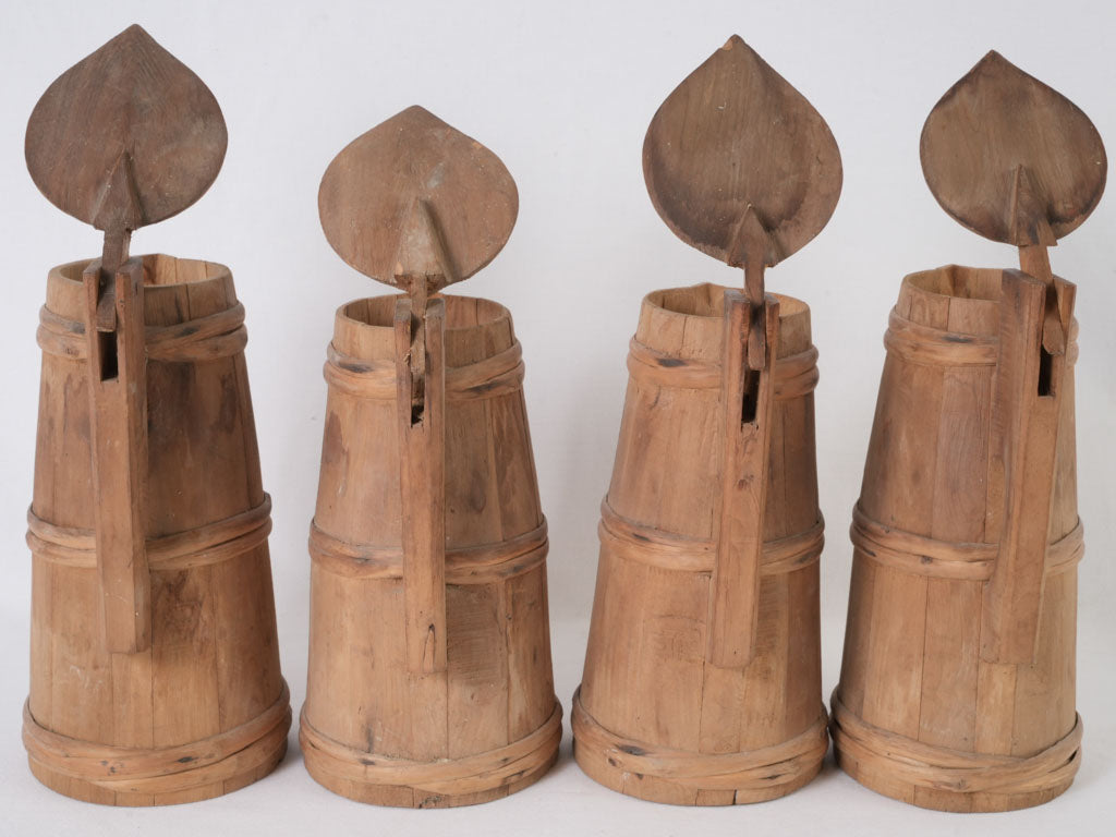 Beautifully Aged Wooden Art Vessels