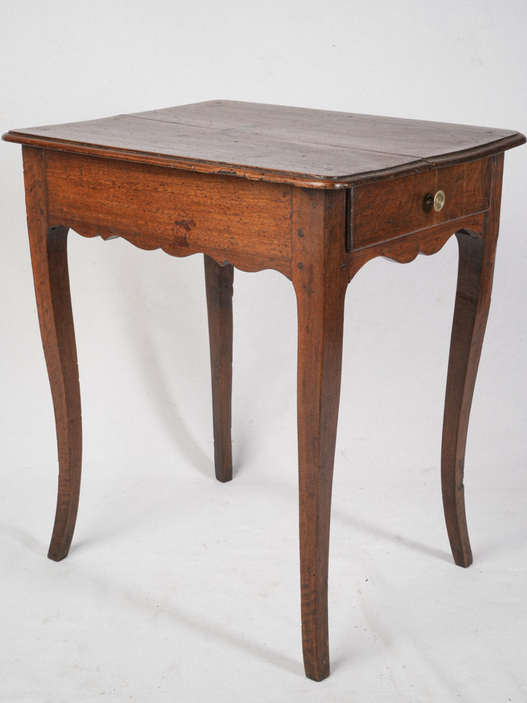 Petite 18th Century French Provincial Walnut Side Table - 22¾" x 18"