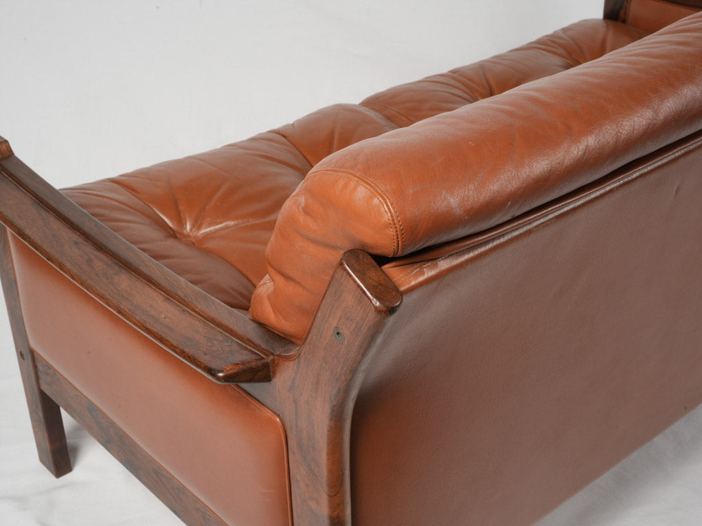 Robust Palisander Frame Italian Settee