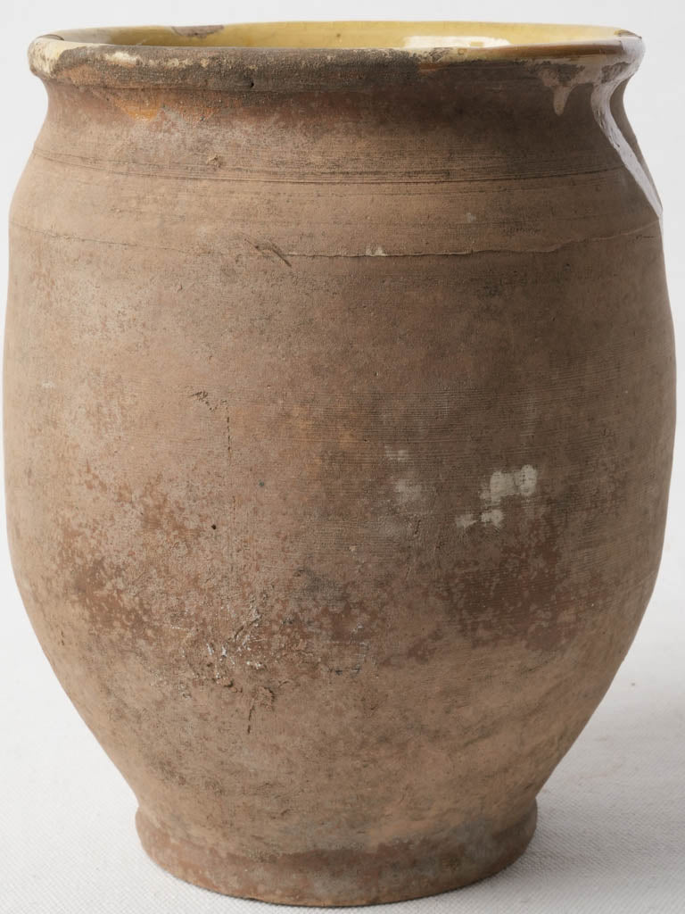 Large Unglazed Antique Confit Pot - 8¼"
