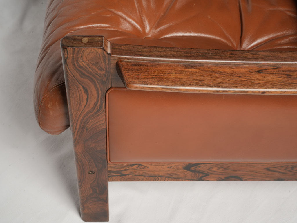 High-Quality Palisander Frame Two-Seater Sofa