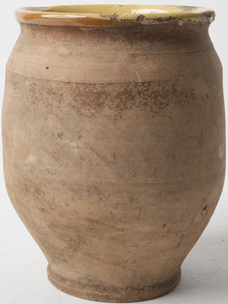 Large Unglazed Antique Confit Pot - 8¼"