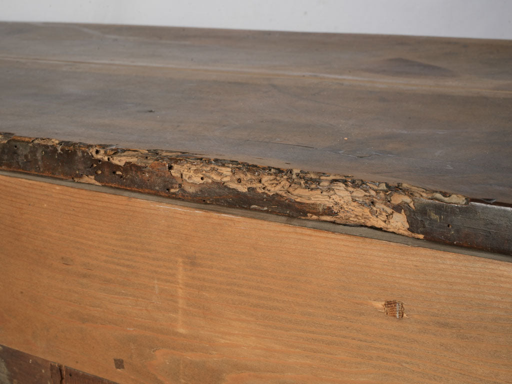 Understated aged wooden kitchen buffet