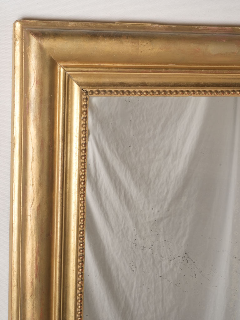 Large Ornate Wood French Mirror