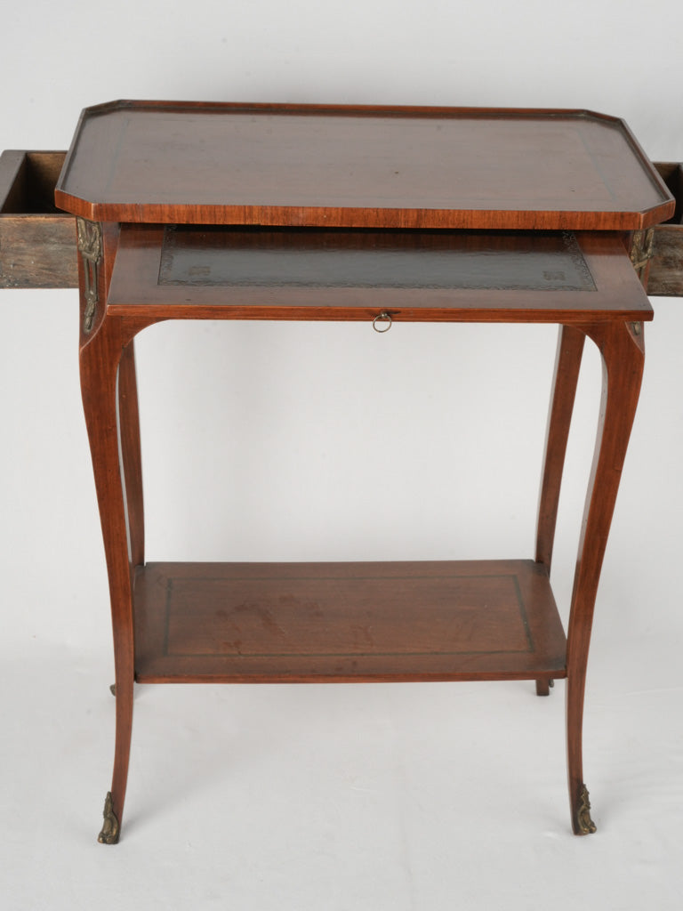 Luxurious walnut side table