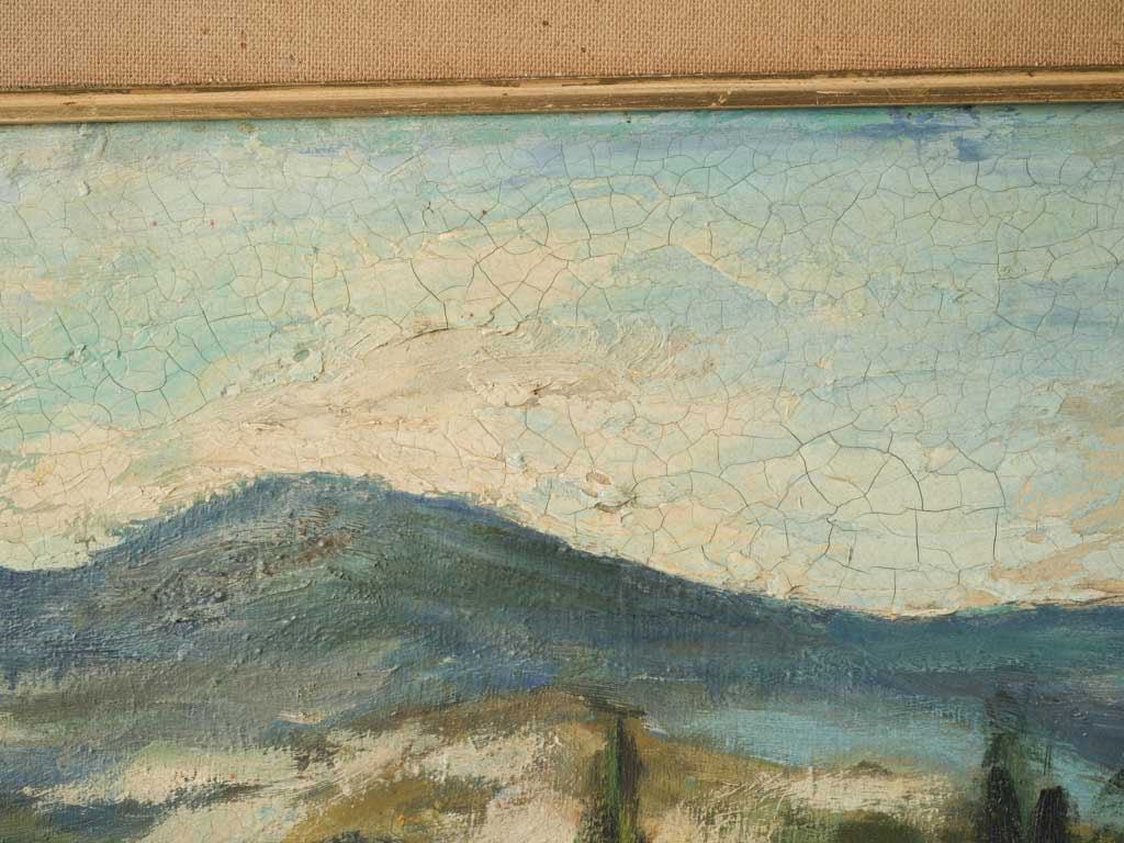 Mid-century colorful scenic wall art