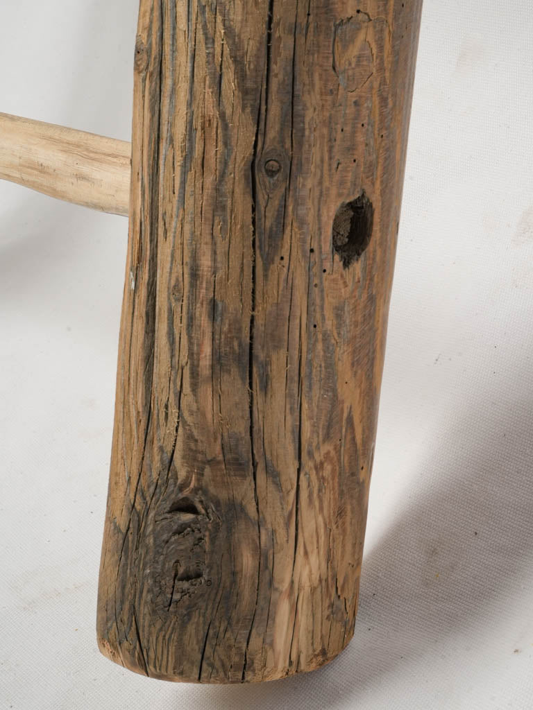 Warm patina ladder shelf
