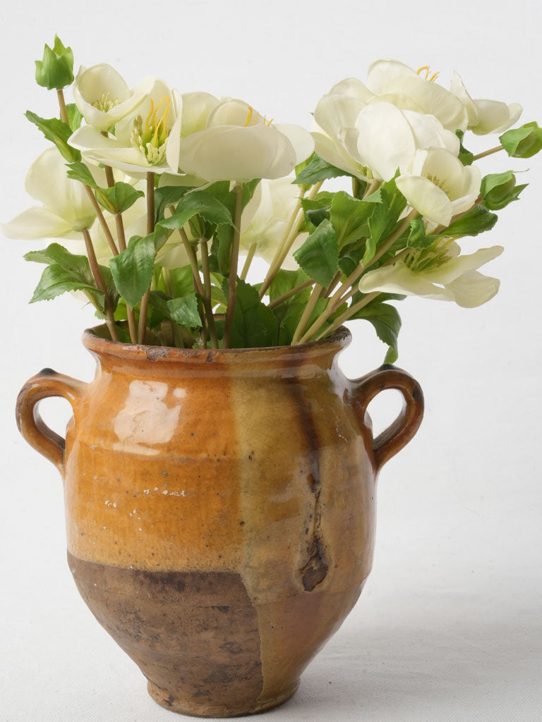 Charming Confit Pot w/ Distinctive Uneven Glazing - 7½"
