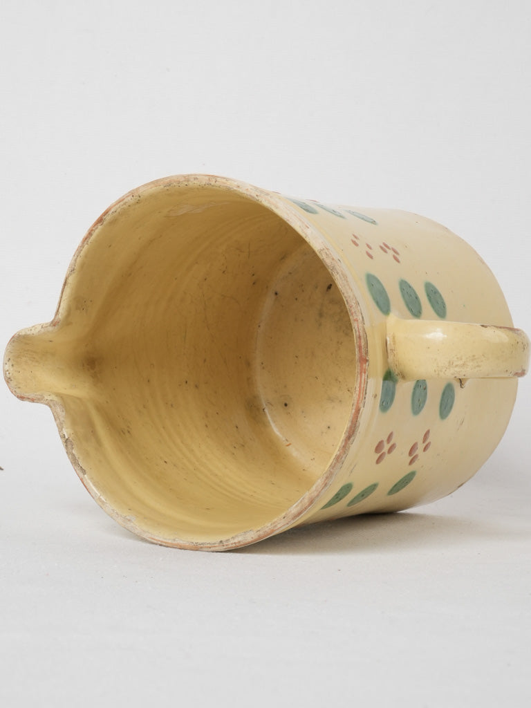 Charming 1800s collectible pottery pitcher