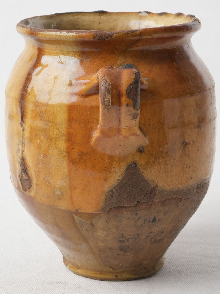 Charming Confit Pot w/ Distinctive Uneven Glazing - 7½"