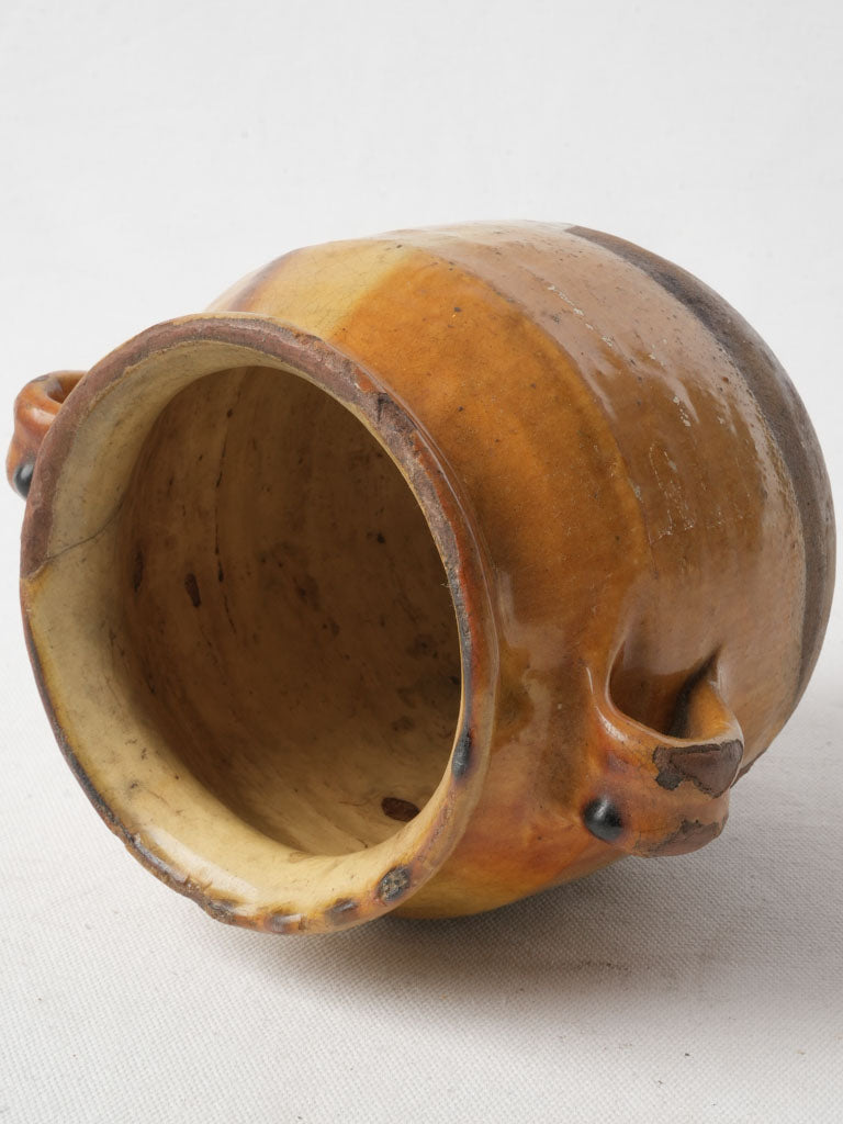 Charming Confit Pot w/ Distinctive Uneven Glazing - 7½"