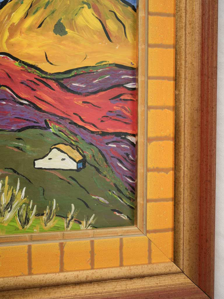 Bold vibrant Provençal scenic artwork