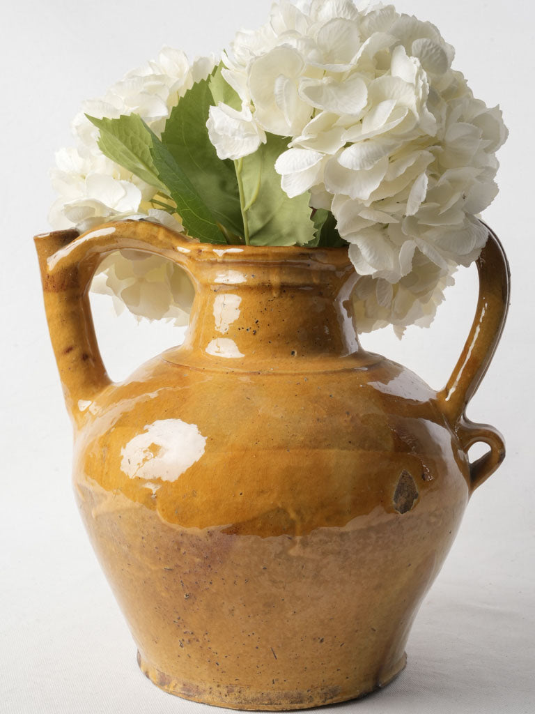 Late 19th Century Bright Yellow Glazed Provencal Orjol - 12½"