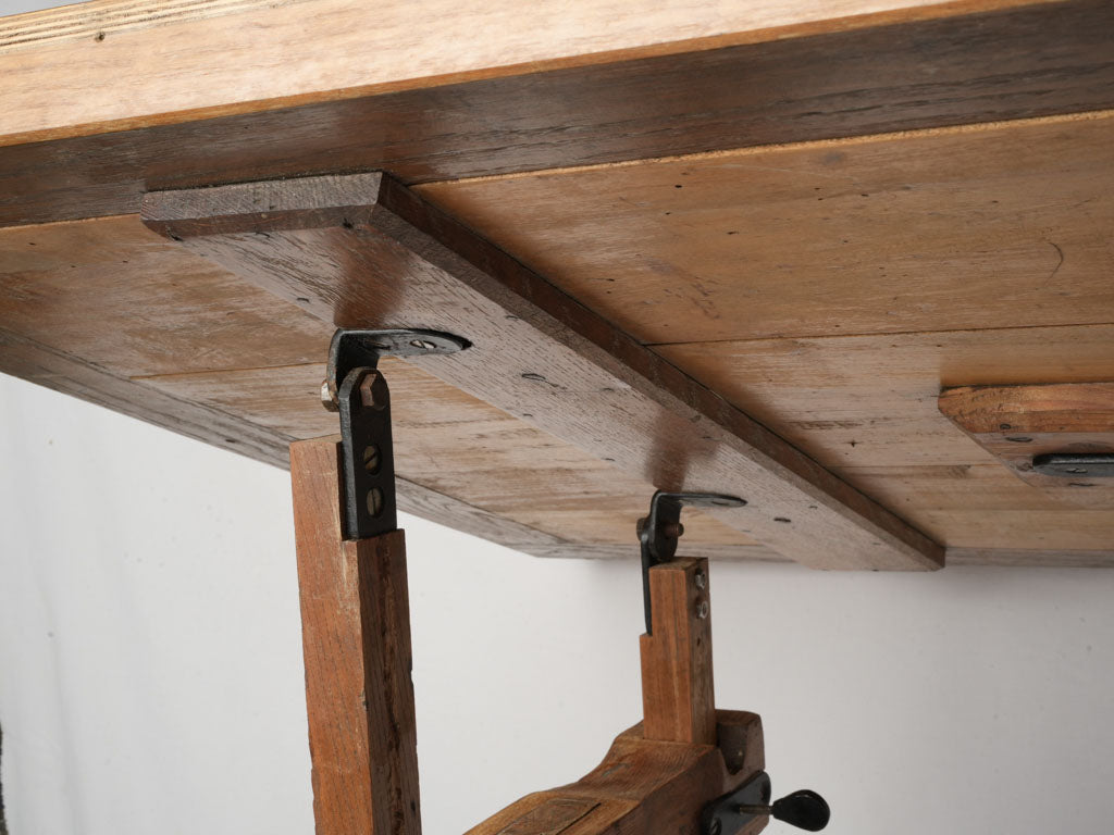 Sophisticated antique wooden architect’s table