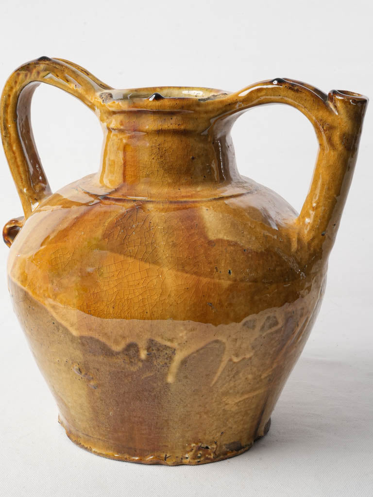 Late 19th Century Bright Yellow Glazed Provencal Orjol - 12½"