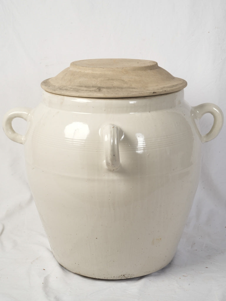 Antique French stoneware planter