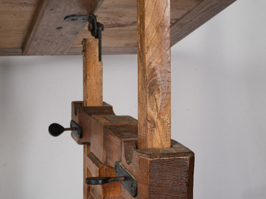 Elegant sculptural drafting desk vintage