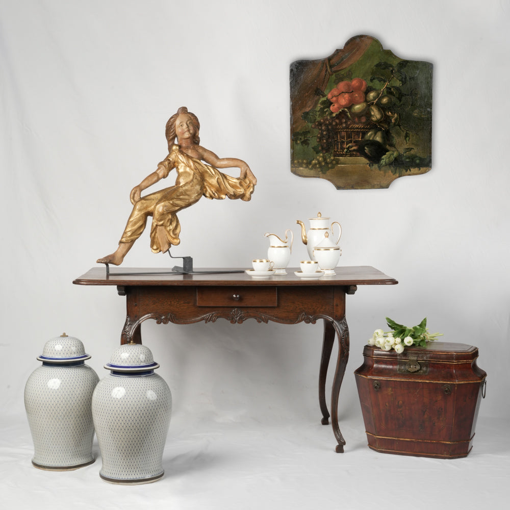 Vintage Fruit and Bird Boiserie Art