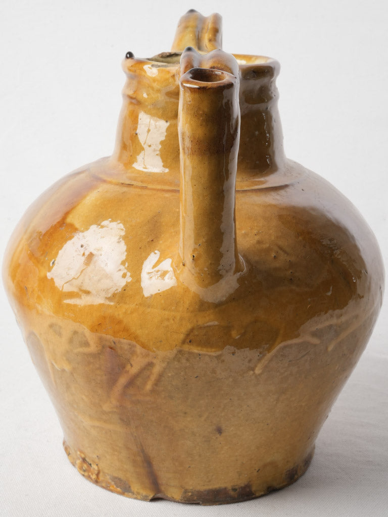Late 19th Century Bright Yellow Glazed Provencal Orjol - 12½"