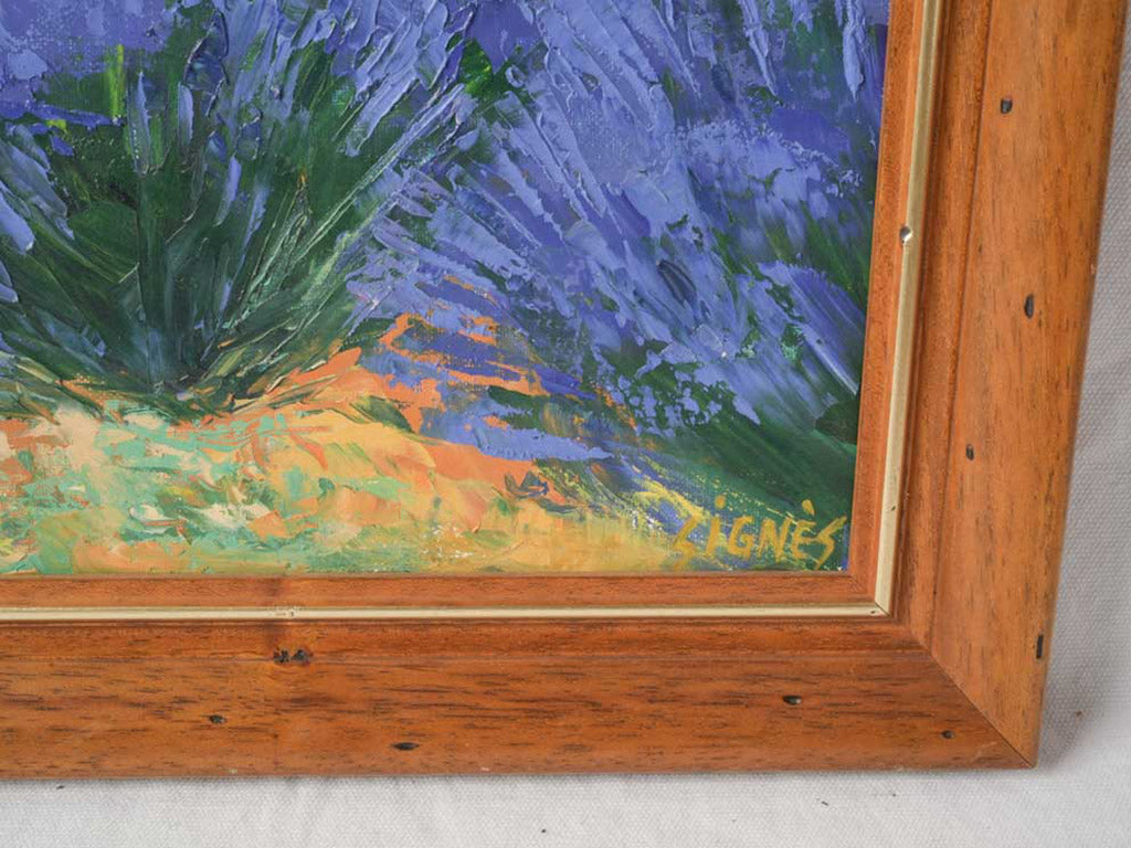 Vivid color fields Provençal painting