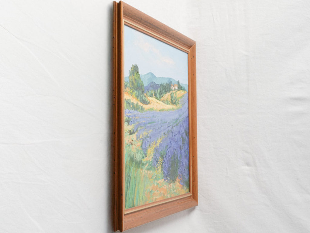 Textured palette knife painting canvas