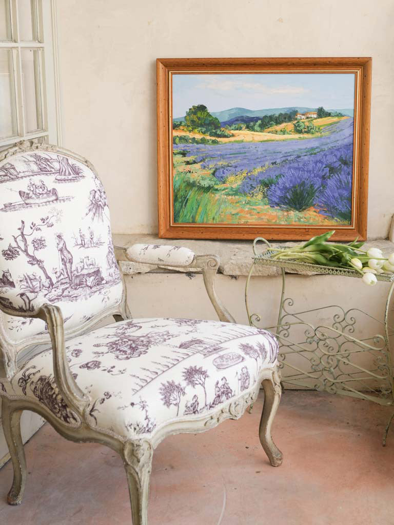 Expressive Provençal landscape artwork scene