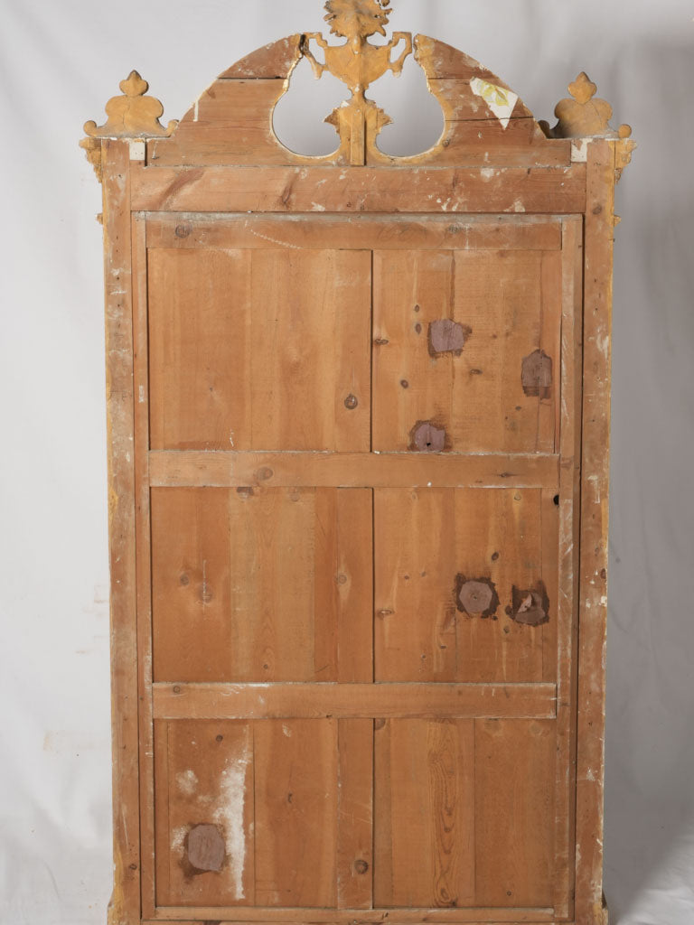 Gilded Pineapple Finial Mirror