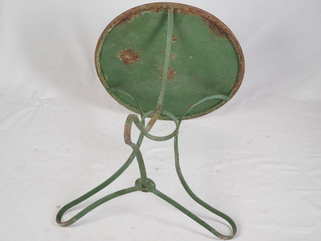 Petite French Napoleon III Garden Suite w/ Twisted Wrought-Iron Chairs